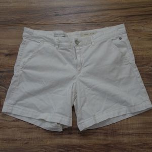 PILCRO & THE LETTERPRESS Hyphen White Chino Shorts